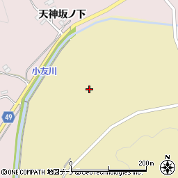 秋田県由利本荘市大沢天拝沢二周辺の地図