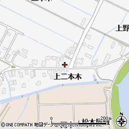 秋田県由利本荘市薬師堂上二本木70周辺の地図