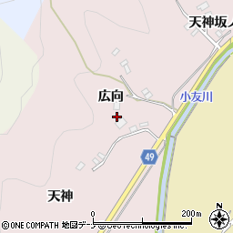 秋田県由利本荘市館前周辺の地図