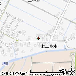 秋田県由利本荘市薬師堂上二本木34周辺の地図