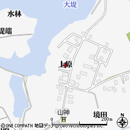 秋田県由利本荘市薬師堂（上原）周辺の地図
