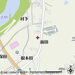 秋田県由利本荘市二十六木前田周辺の地図