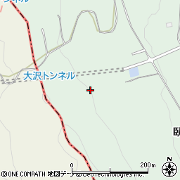 大沢トンネル周辺の地図