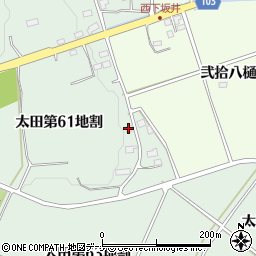 岩手県花巻市太田第６１地割周辺の地図