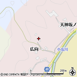 秋田県由利本荘市館前天神坂ノ下3周辺の地図