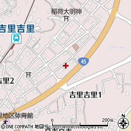 吉里吉里郵便局周辺の地図