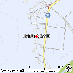 岩手県花巻市東和町安俵９区周辺の地図