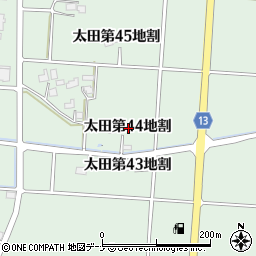 岩手県花巻市太田第４４地割周辺の地図