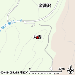 秋田県横手市金沢中野丸森周辺の地図