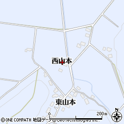 秋田県仙北郡美郷町飯詰西山本周辺の地図
