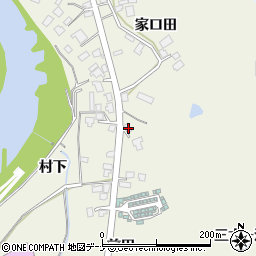 秋田県由利本荘市二十六木家口田63周辺の地図