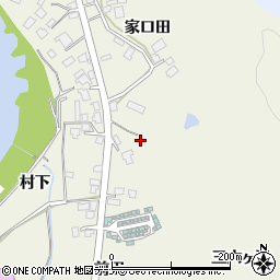 秋田県由利本荘市二十六木家口田61周辺の地図