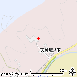 秋田県由利本荘市館前天神坂ノ下29周辺の地図
