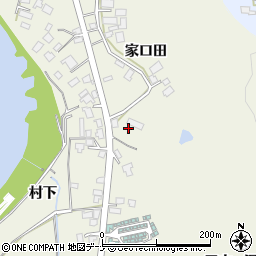 秋田県由利本荘市二十六木家口田33周辺の地図