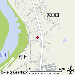秋田県由利本荘市二十六木家口田36周辺の地図