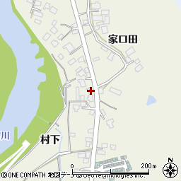 秋田県由利本荘市二十六木家口田57周辺の地図