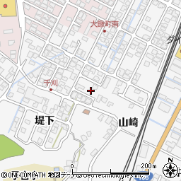 秋田県由利本荘市薬師堂山崎周辺の地図