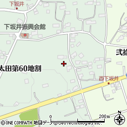 岩手県花巻市太田第６０地割周辺の地図
