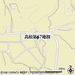 岩手県花巻市高松第１７地割周辺の地図