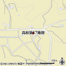 岩手県花巻市高松（第１７地割）周辺の地図
