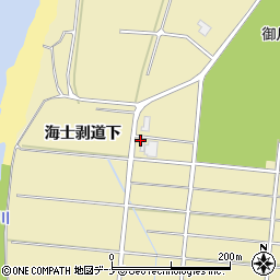 秋田県由利本荘市西目町海士剥海士剥道下31周辺の地図