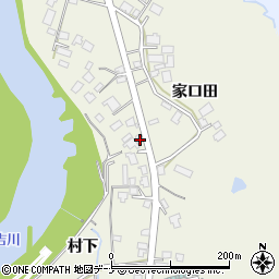 秋田県由利本荘市二十六木家口田54-1周辺の地図