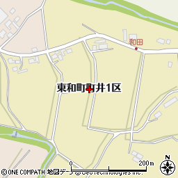岩手県花巻市東和町町井１区周辺の地図