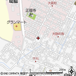 秋田県由利本荘市薬師堂山崎156周辺の地図