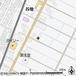 秋田県由利本荘市薬師堂谷地118周辺の地図