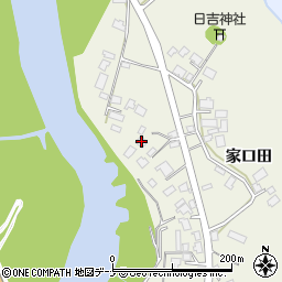 秋田県由利本荘市二十六木家口田49周辺の地図