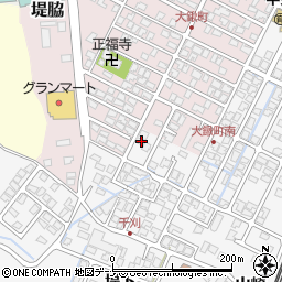 秋田県由利本荘市薬師堂山崎156-1周辺の地図
