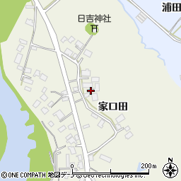秋田県由利本荘市二十六木家口田20周辺の地図