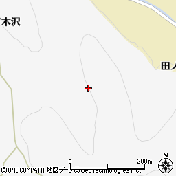 秋田県由利本荘市金山大台周辺の地図