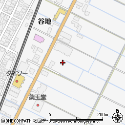 秋田県由利本荘市薬師堂谷地118-1周辺の地図