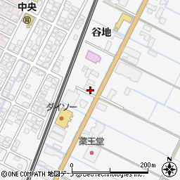 秋田県由利本荘市薬師堂谷地83周辺の地図