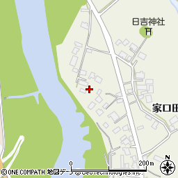 秋田県由利本荘市二十六木家口田8周辺の地図