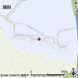 秋田県由利本荘市大中ノ沢浦田32周辺の地図