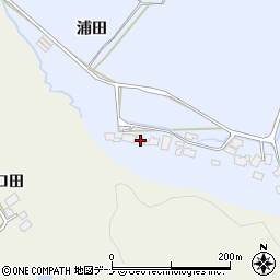 秋田県由利本荘市大中ノ沢浦田27周辺の地図