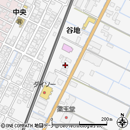 秋田県由利本荘市薬師堂谷地123-1周辺の地図