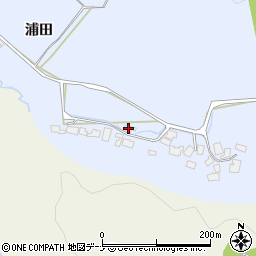 秋田県由利本荘市大中ノ沢浦田31周辺の地図