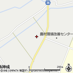 秋田県横手市大森町袴形西神成周辺の地図