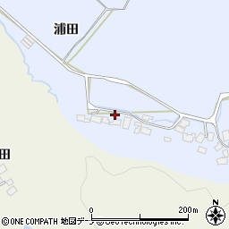 秋田県由利本荘市大中ノ沢浦田27-1周辺の地図