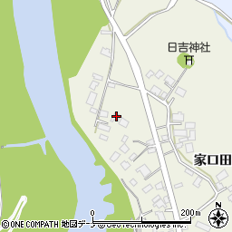 秋田県由利本荘市二十六木家口田9周辺の地図