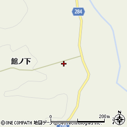 秋田県由利本荘市滝館ノ下101周辺の地図