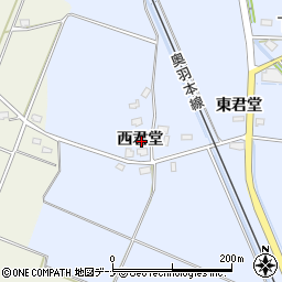 秋田県仙北郡美郷町飯詰西君堂周辺の地図