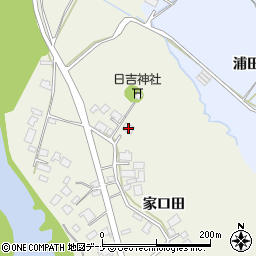 秋田県由利本荘市二十六木家口田18周辺の地図