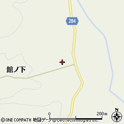 秋田県由利本荘市滝館ノ下89周辺の地図