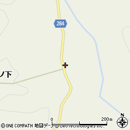秋田県由利本荘市滝館ノ下64周辺の地図
