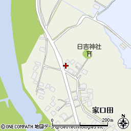 秋田県由利本荘市二十六木家口田46周辺の地図