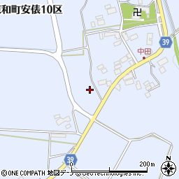 岩手県花巻市東和町安俵１０区周辺の地図